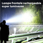 Lampe de poche super brillante montée sur la tête