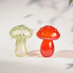 Vase à bourgeons champignon en verre fait main