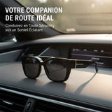 Lunettes de Soleil Carrées Polarisées avec Design Enveloppant