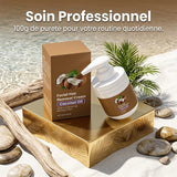 Crème dépilatoire douce à l'huile de coco pour le visage