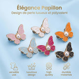 Boucle de taille papillon perle