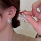Boucles d'oreilles de luxe en forme de tournesol