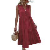 Robe Débardeur avec Boutons