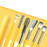 Ensemble de 6 cuillères à oreille en acier inoxydable