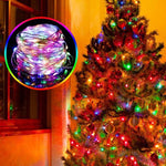 Guirlande LED de Noël étanche avec télécommande à 8 modes