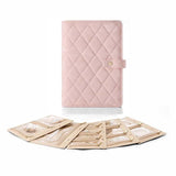 Livre de rangement portable pour bijoux en cuir de luxe