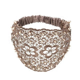 Bandeau large à perles Fleurs de prunier
