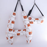 Support de tête de couchage pour voiture en forme de H