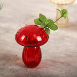 Vase à bourgeons champignon en verre fait main