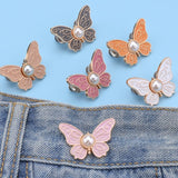 Boucle de taille papillon perle