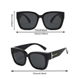 Lunettes de Soleil Carrées Polarisées avec Design Enveloppant