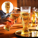 Verre à bière style trophée de football