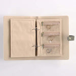 Livre de rangement portable pour bijoux en cuir de luxe