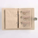Livre de rangement portable pour bijoux en cuir de luxe