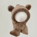 Bonnet avec écharpe intégré pour bébé