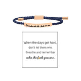 Bracelet Inspire tressé et ajustable