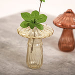 Vase à bourgeons champignon en verre fait main