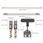 2-en-1 Cable de Datos de Carga Rápida y Cordón para Teléfono