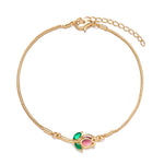 Ensemble de bijoux fleur de tulipe douce