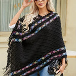 Pull Poncho à franges