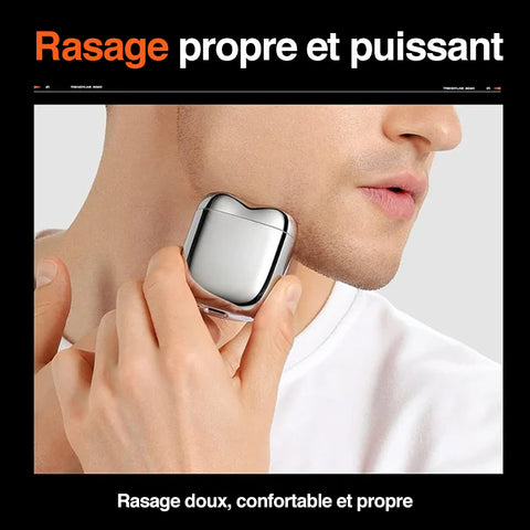 Rasoir électrique compact étanche rechargeable pour la maison, la voiture et les voyages