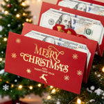Enveloppe rouge de Noël pliable à 6 compartiments
