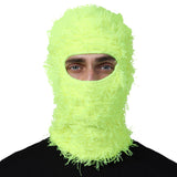 Masque en tricot farfelu