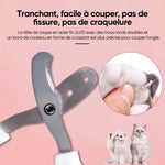 Coupe-ongles pour animaux de compagnie à double trou