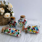 Lettres Capsule Message dans la bouteille (couleurs mélangées)