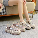 Sandales plateforme strass creux femme