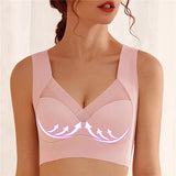 Bralette sans fil à bretelles élastiques et sans couture