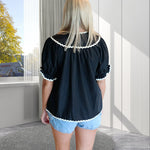 Chemise brodée Shell Clash