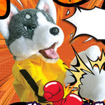 Poupée en peluche avec gants Husky
