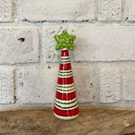 Art joyeux de Noël fantaisiste Décoration d’arbre de Noël en céramique