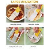 Grattoir en silicone pour la cuisson(3pcs)