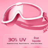 Lunettes de natation antibuée à large monture
