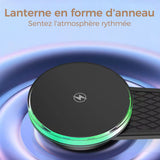 Chargeur sans fil magnétique pliable 2 en 1 pour voiture