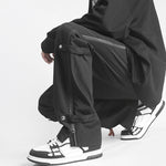 Pantalon droit à fermeture éclair triple défense
