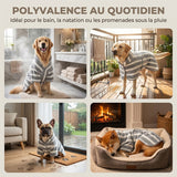 Peignoir de bain de luxe en microfibre pour chien