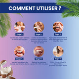 Bandes blanchissantes à la noix de coco et à la menthe