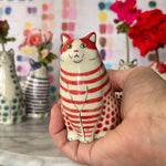 Vase pour chat à pois
