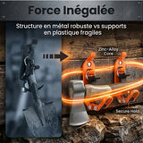 Support de pelle robuste en alliage de zinc