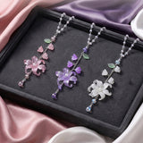 Pendentif Fleur Élégant pour Rétroviseur de Voiture