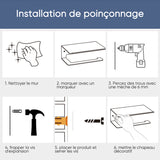 Support de Séchage à Anneau Pliant en Alliage d'Aluminium