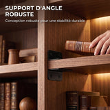 Équerres d’angle en fer 2-en-1 à double boucle