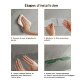 Étagère d'angle de rangement rotative multifonctionnelle murale en forme de U