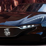 Logo de la voiture de la faucheuse en 3D