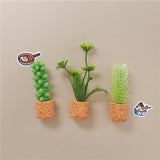 Mini Plante Décoratif Polyvalent de Voiture et Frigo