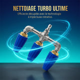Buse turbo double/triple pour nettoyeur haute pression