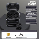 Casque d'écoute Bluetooth à clip à conduction osseuse